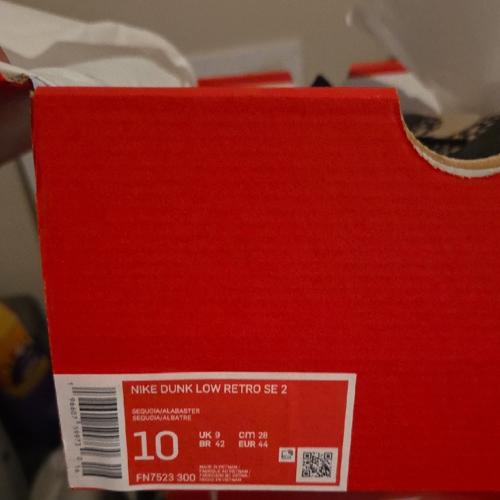 Nike Dunk Low Retro SE 2 in Red and White